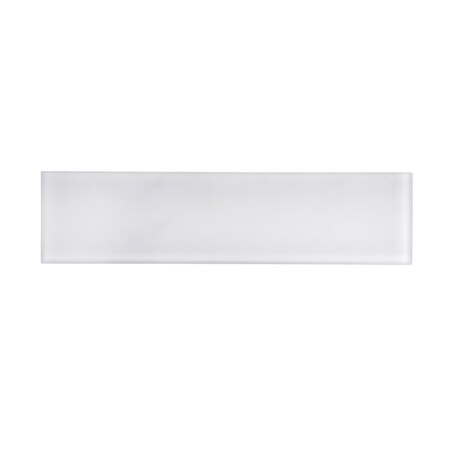 Apollo Tile 3X12 Frosted Soft White Subway Glass Tile 5 Sq.Ft., 20PK APLA99066M312EC101